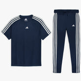 ADDAS Premium Lycra Dri-Fit Tracksuit (Navy)